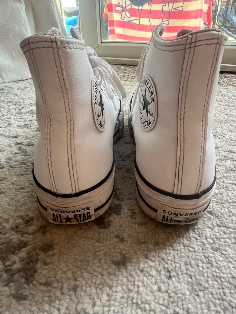 Converse Women’s Chuck Taylor All Star Leather Platform White - Picture 8 of 11